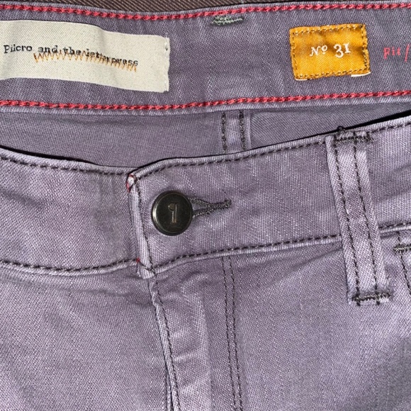 Anthro Pilcro & The Letterpress Jeans Gray Stet 31 - Picture 3 of 3